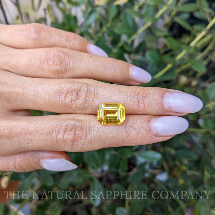 7.62 Ct. Orangish Yellow Sapphire from Ceylon (Sri Lanka)