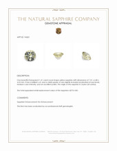 1.41 Ct. Yellow Sapphire from Ceylon (Sri Lanka) Appraisal
