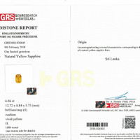 6.06 Ct. Sapphire from Ceylon (Sri Lanka) Scan Report
