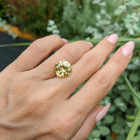 7.50 Ct. Yellow Sapphire from Ceylon (Sri Lanka) Life Style