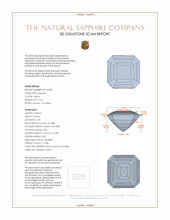 3.04 Ct. Sapphire from Ceylon (Sri Lanka) 3 D Scan Report