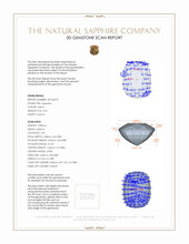 2.52 Ct. Yellow Sapphire and Natural Diamond Pave Ring, 14K Rose Gold 3 D Scan Report
