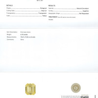 6.10 Ct. Yellow Sapphire from Ceylon (Sri Lanka) Scan Report