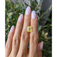 6.10 Ct. Yellow Sapphire from Ceylon (Sri Lanka) Life Style