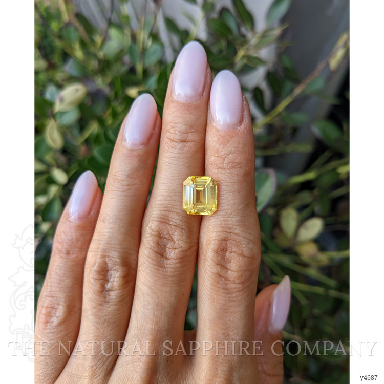 6.10 Ct. Yellow Sapphire from Ceylon (Sri Lanka)