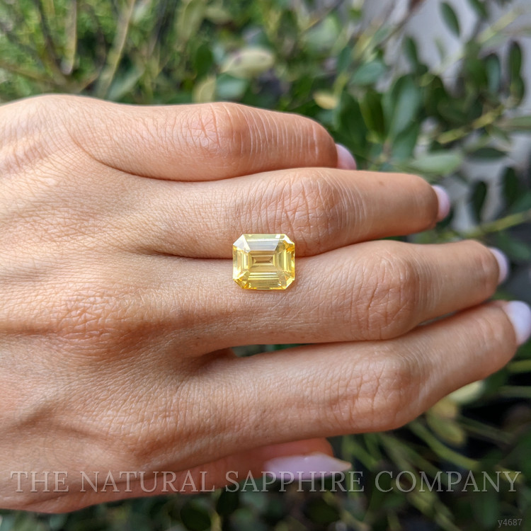 6.10 Ct. Yellow Sapphire from Ceylon (Sri Lanka)