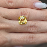5.08 Ct. Yellow Sapphire from Ceylon (Sri Lanka) Life Style