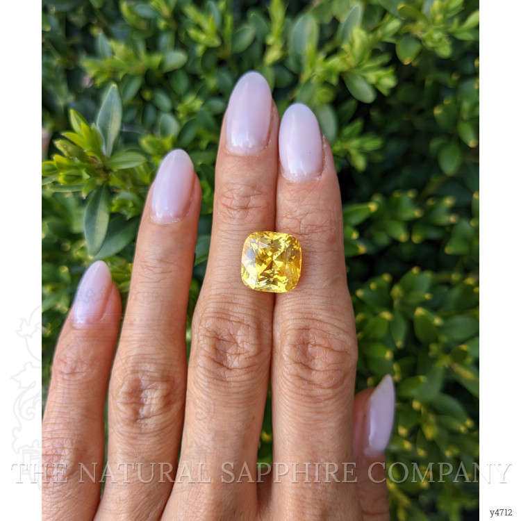 10.02 Ct. Orangish Yellow Sapphire from Ceylon (Sri Lanka)