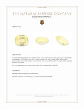 5.10 Ct. Yellow Sapphire from Ceylon (Sri Lanka) Appraisal