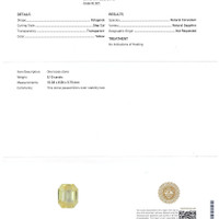 5.10 Ct. Yellow Sapphire from Ceylon (Sri Lanka) Scan Report