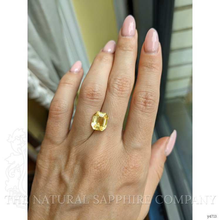 5.10 Ct. Yellow Sapphire from Ceylon (Sri Lanka)