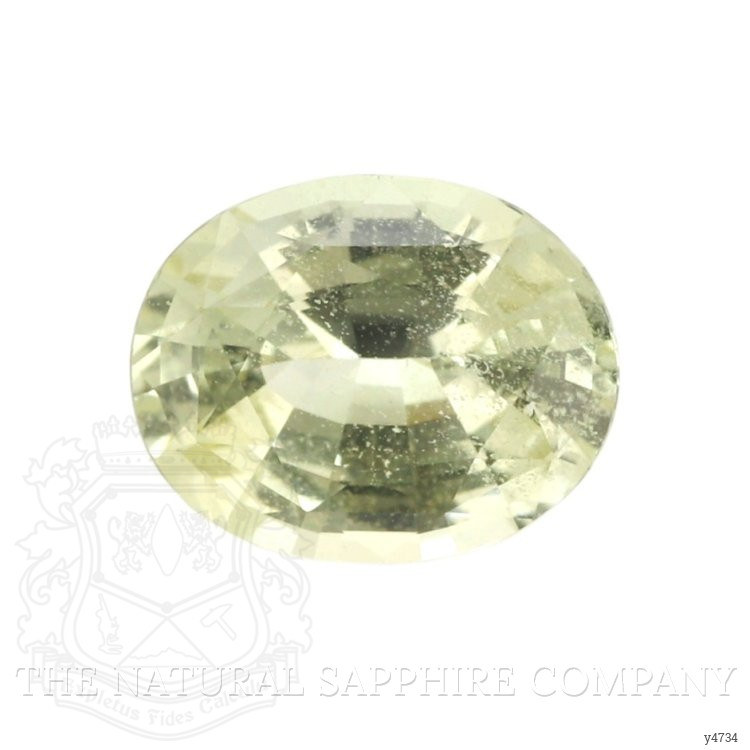 1.89 Ct. Greenish Yellow Sapphire from Ceylon (Sri Lanka)