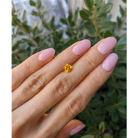 1.31 Ct. Yellowish Orange Sapphire from Ceylon (Sri Lanka) Life Style