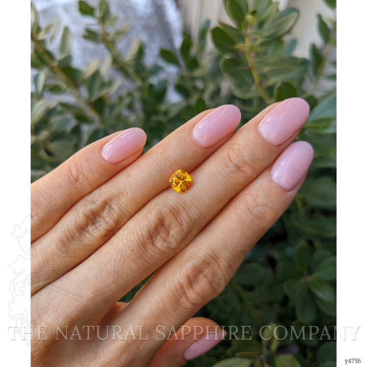 1.31 Ct. Yellowish Orange Sapphire from Ceylon (Sri Lanka)