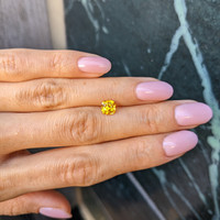 1.13 Ct. Orangish Yellow Sapphire from Ceylon (Sri Lanka) Life Style