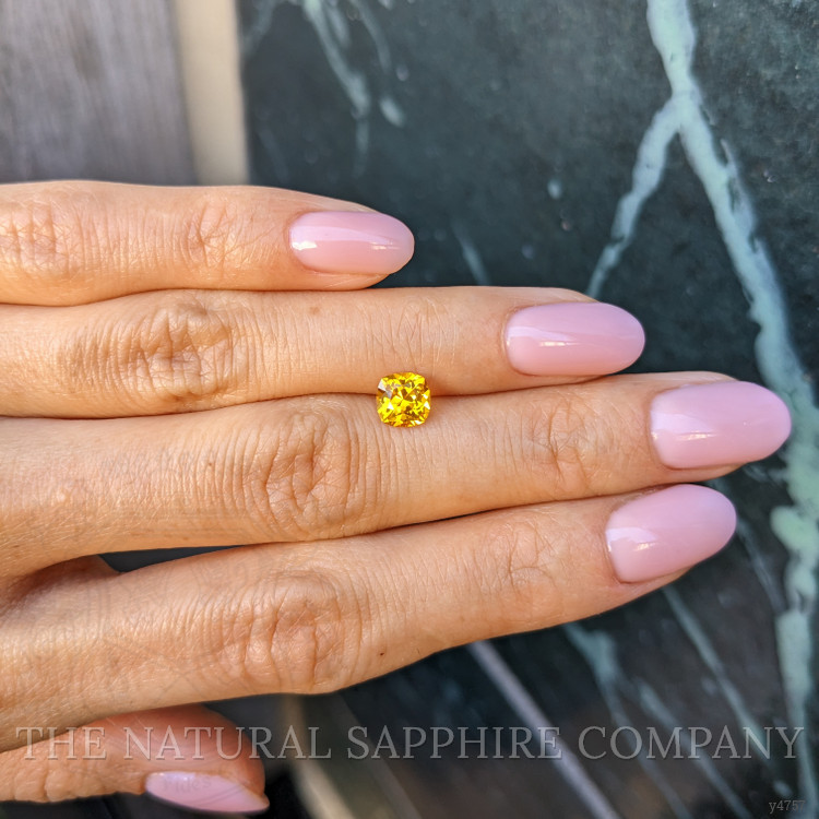 1.13 Ct. Orangish Yellow Sapphire from Ceylon (Sri Lanka)