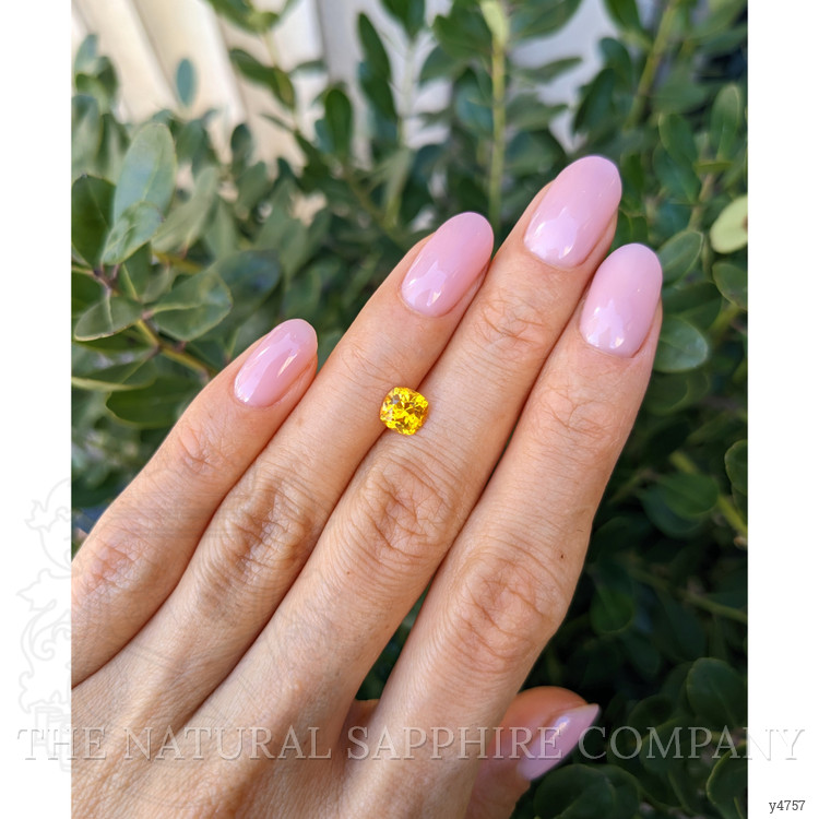 1.13 Ct. Orangish Yellow Sapphire from Ceylon (Sri Lanka)