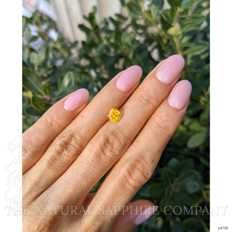 1.31 Ct. Orangish Yellow Sapphire from Ceylon (Sri Lanka)