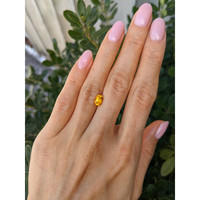 1.31 Ct. Orangish Yellow Sapphire from Ceylon (Sri Lanka) Life Style