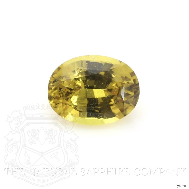 0.96 Ct. Greenish Yellow Sapphire from Ceylon (Sri Lanka)