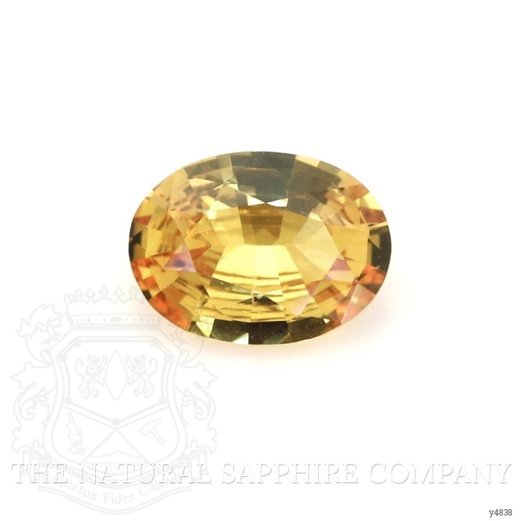 0.97 Ct. Orangish Yellow Sapphire from Ceylon (Sri Lanka)