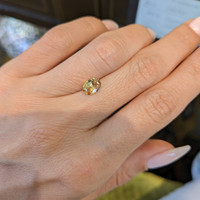 0.97 Ct. Orangish Yellow Sapphire from Ceylon (Sri Lanka) Life Style