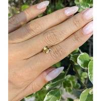 0.97 Ct. Orangish Yellow Sapphire from Ceylon (Sri Lanka) Life Style