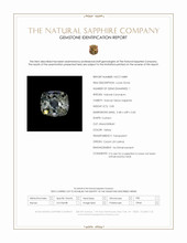0.85 Ct. Yellow Sapphire from Ceylon (Sri Lanka) Scan Report