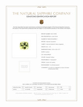 1.34 Ct. Greenish Yellow Sapphire from Ceylon (Sri Lanka) Scan Report