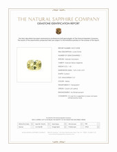 1.42 Ct. Yellow Sapphire from Ceylon (Sri Lanka) Scan Report