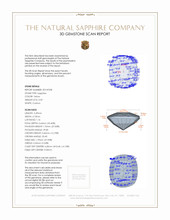 0.59 Ct. Sapphire from Ceylon (Sri Lanka) 3 D Scan Report