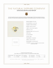 0.80 Ct. Yellow Sapphire from Ceylon (Sri Lanka) Scan Report