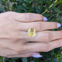 10.02 Ct. Yellow Sapphire from Ceylon (Sri Lanka) Life Style
