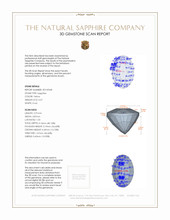 0.57 Ct. Yellow Sapphire from Ceylon (Sri Lanka) 3 D Scan Report