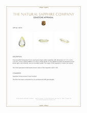0.66 Ct. Yellow Sapphire from Ceylon (Sri Lanka) Appraisal
