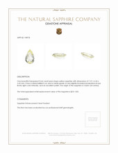 0.66 Ct. Yellow Sapphire from Ceylon (Sri Lanka) Appraisal