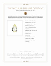 0.66 Ct. Yellow Sapphire from Ceylon (Sri Lanka) Scan Report