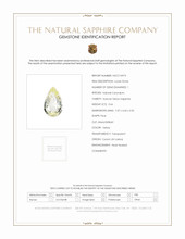 0.66 Ct. Yellow Sapphire from Ceylon (Sri Lanka) Scan Report