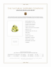 0.62 Ct. Greenish Yellow Sapphire from Ceylon (Sri Lanka) Scan Report