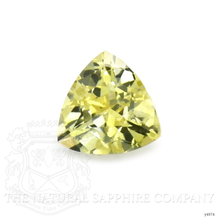 0.62 Ct. Greenish Yellow Sapphire from Ceylon (Sri Lanka)