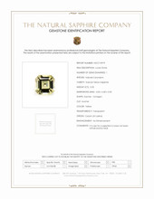 0.35 Ct. Yellow Sapphire from Ceylon (Sri Lanka) Scan Report