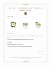 0.36 Ct. Yellow Sapphire from Ceylon (Sri Lanka) Appraisal