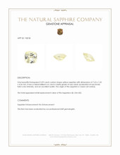 2.09 Ct. Yellow Sapphire from Ceylon (Sri Lanka) Appraisal