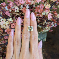 10.16 Ct. Yellow Sapphire from Ceylon (Sri Lanka) Life Style