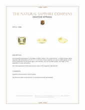 5.02 Ct. Yellow Sapphire from Ceylon (Sri Lanka) Appraisal