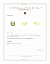5.02 Ct. Yellow Sapphire from Ceylon (Sri Lanka) Appraisal