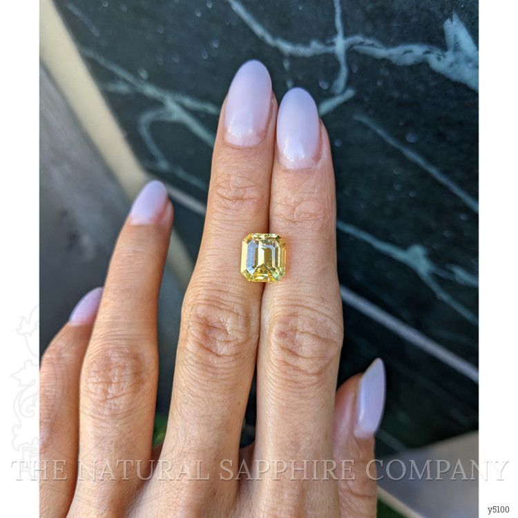 6.12 Ct. Yellow Sapphire from Ceylon (Sri Lanka)