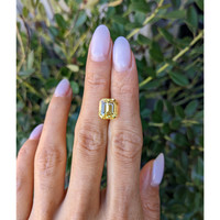 6.12 Ct. Yellow Sapphire from Ceylon (Sri Lanka) Life Style
