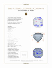1.21 Ct. Sapphire from Ceylon (Sri Lanka) 3 D Scan Report