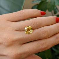 3.77 Ct. Yellow Sapphire from Ceylon (Sri Lanka) Life Style